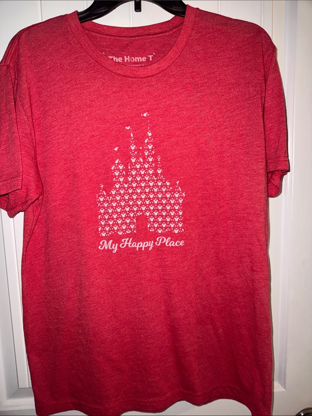 The Home T 'My Happy Place' Short Sleeve Tee - Red
